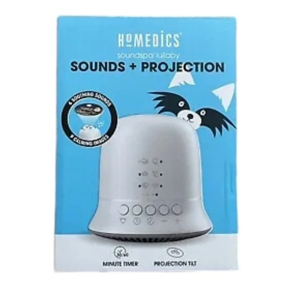HOMEDICS (NEW)Sound Spa Lullaby Sound + Projection Baby 6 Sounds Timer Machine